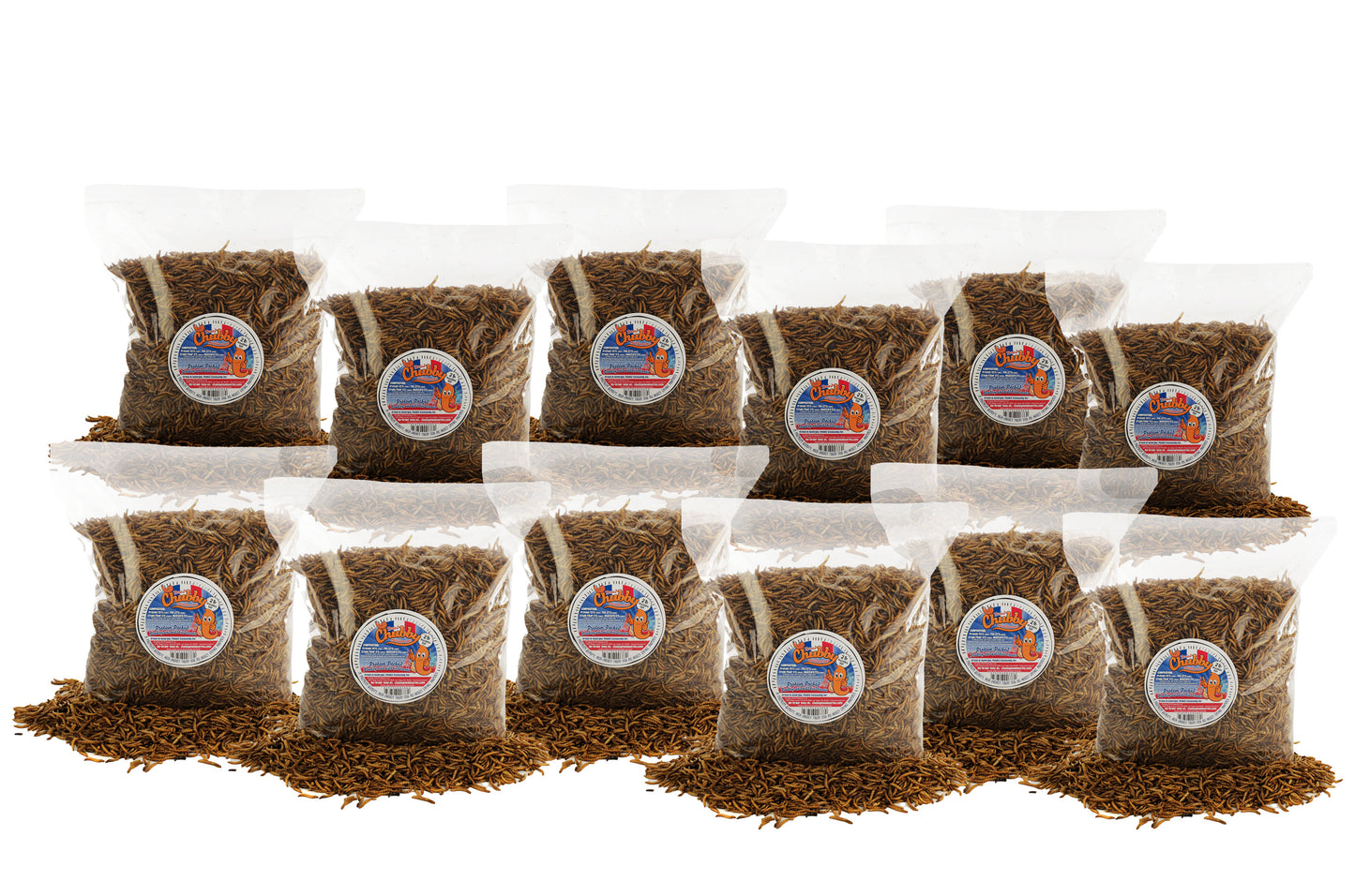 2lb French Grown Chubby Dried Mealworms