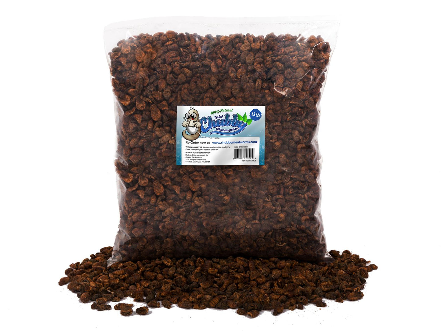 Chubby Dried Silkworm Pupae 11 Lbs