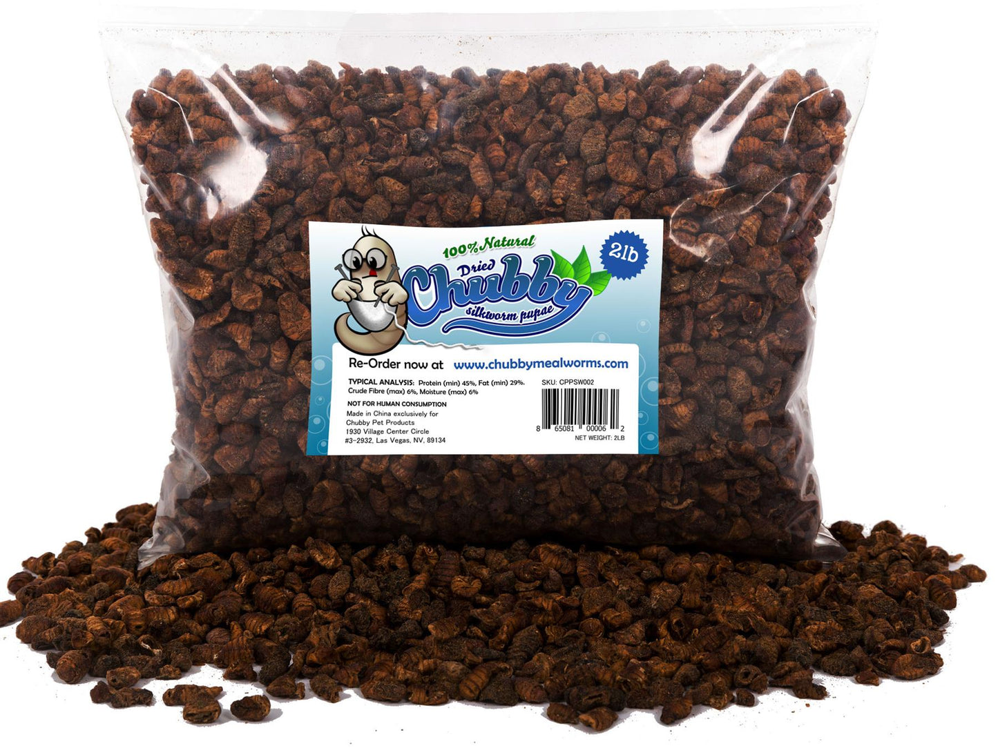 Chubby Dried Silkworm Pupae 2lb