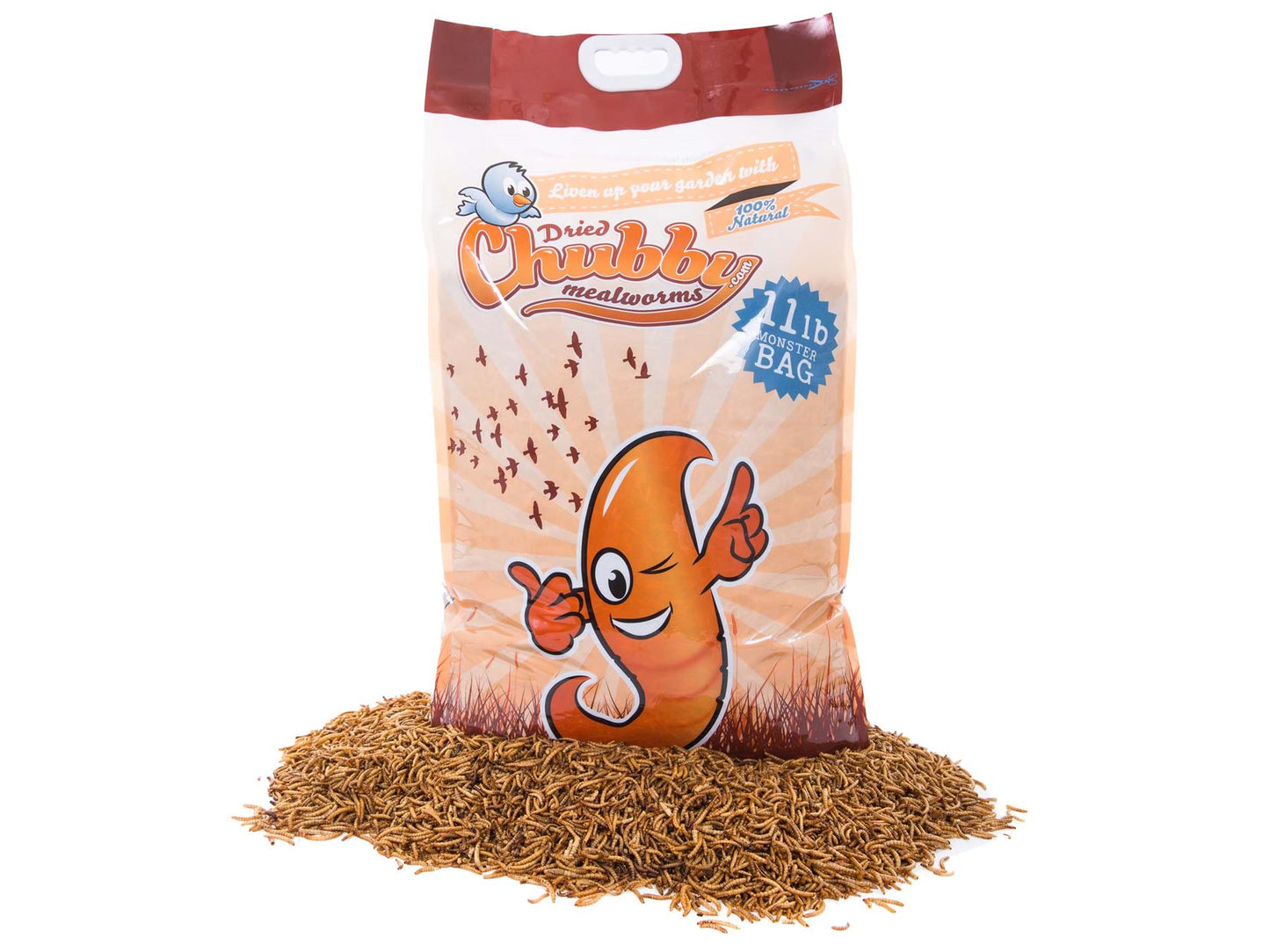 Chubby Dried Mealworms 11Lbs